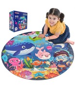 70 Piece Round Ocean Puzzles For Kids Ages 4-8, Large Jigsaw Puzzles For... - £26.83 GBP