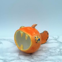 Orange Handmade Ceramic Fish Sculpture, Clay Office Desk Accessories For... - £172.50 GBP