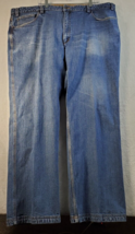 Duluth Trading Co. Dark Wash Jeans Men Size 48 Blue Denim Cotton Pockets Pull On - £16.85 GBP