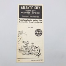 Jan 1969 Pennsylvania-Reading Seashore Lines Railroad Atlantic City Time... - $15.79