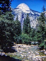 1954 Basket Dome Yosemite River Bed California Red-Border Kodachrome Slide - £4.29 GBP