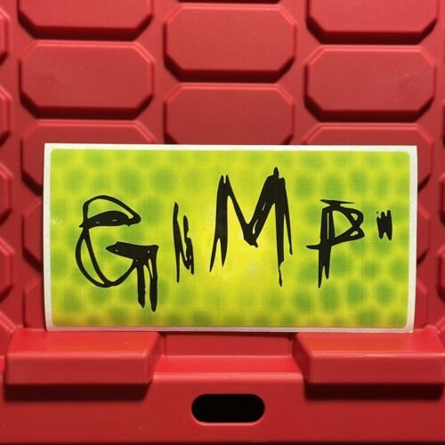 GIMP Punk Rock Band Bumper Sticker For Car Computer Guitar 8 x 4 Vintage... - $7.19