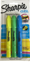 Sharpie Gel Stick Highlighters No Smear Won’t Bleed 3 Colors - $4.94