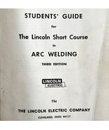 1962 Arc Welding Lincoln Short Course Booklet Manual 3rd Edition Ephemera - $367.78 MXN
