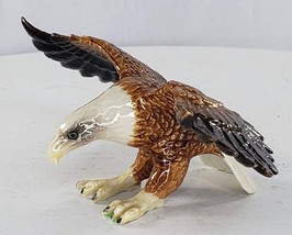 Northern Rose Bald Eagle Miniature Figurine Bird Patriotic - $23.36