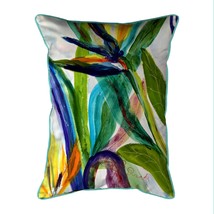 Betsy Drake Teal Paradise II 20x24 Extra Large Zippered Indoor Outdoor Pillow - £49.46 GBP
