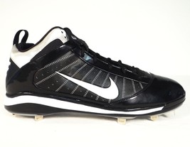 Nike Diamond Elite Black Mid Metal Baseball Softball Cleats Shoes Men&#39;s ... - $89.99