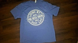 Phi Beta Sigma Fraternity T-shirt LIVING MY BEST LIFE PHI BETA SIGMA TEE - £15.95 GBP