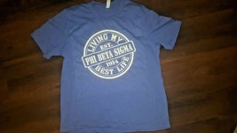 Phi Beta Sigma Fraternity T-shirt Living My Best Life Phi Beta Sigma Tee - £15.98 GBP