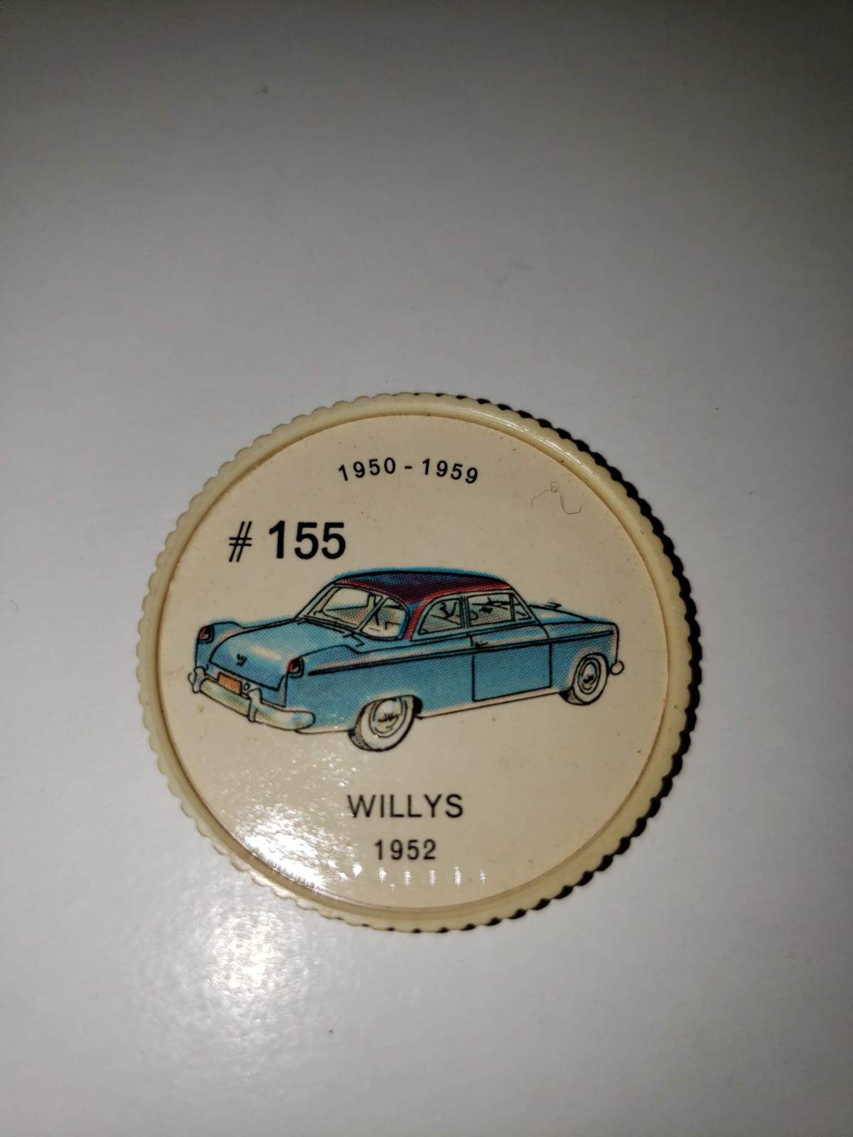 Jello Car Coins 155 of 200 The Willys (1952) Gelatin & JellO