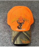 Deer Hunting Ball Cap Hat Adjustable Camo Orange EAT SLEEP HUNT  Embroid... - £10.86 GBP
