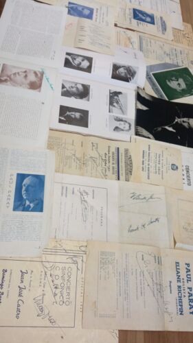 Primary image for Uruguay Original Piano Programs of SODRE (1947-1950) w/34 Authentic Autographs