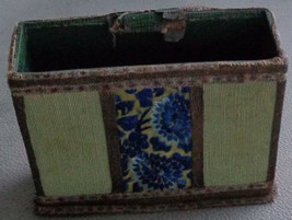 Wonderful Vintage Hand Crafted Desk Top Note Pad Caddy - Pretty Craft Piece - £7.88 GBP