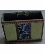 Wonderful Vintage Hand Crafted Desk Top Note Pad Caddy - PRETTY CRAFT PIECE - $13.56 CAD