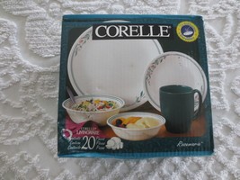 1999 NIB--20 Pc. Corelle Livingware Rosemarie DINNERWARE--5-Place Setting For 4 - £77.90 GBP