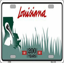 Louisiana Novelty Licence Plate Vanity Custom Plate Metal Plate Tag Priced Cheap - £31.17 GBP