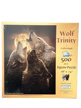 New Wolf Trinity By Collin Bogle Suns Out 500 Piece Jigsaw Puzzle Wolves 34258 - $21.95