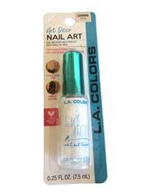 L.A. Colors Art Deco Nail Art Polish WHITE C69066 New Precision Point Brush - $7.89