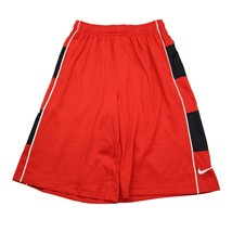 Nike Shorts Mens XL Red High Rise Flat Front Drawstring Dri Fit Slash Pocket - £20.08 GBP