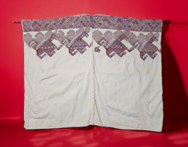 Vintage 1960s Handmade Embroidered Zippered Poncho Cape Boho Hippie Fest... - €120,87 EUR