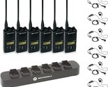 6 Pack Of Motorola Rdu4160D Radios With 6 Push To Talk (Ptt) Earpieces A... - $4,449.99