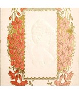 C1900s Victorian Trade Card Bridge Of Life Beautiful Woman In Flowers E83A - $367.32 MXN