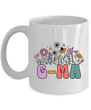 Funny G-Ma Plant Coffee Mug Love G-Ma Flower Retro Mother Tea Cup Christ... - $14.68+