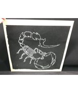 Scorpio Scorpion Handmade Etched Mirror Art Reflective Etched Mirror  - £19.71 GBP