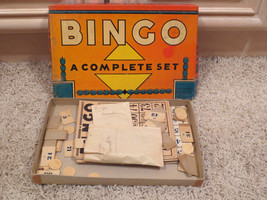 VINTAGE ANTIQUE BINGO GAME - £13.51 GBP