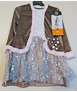 Hyde &amp; EEK! Toddler Deer Fawn Halloween Costume Dress 2T-3T Child Brown ... - £15.71 GBP