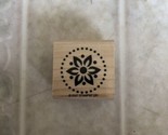 Stampin Up Big Flowers Stamp Single Flower in a Circle of Dots 2007 - $10.84