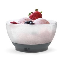Ice Cream Freeze Bowl Serving Dish 5&quot; L Gray - £20.22 GBP