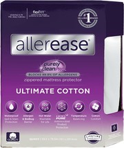The Allerease Ultimate Allergy Protection And Comfort Zippered Mattress, White. - £52.72 GBP