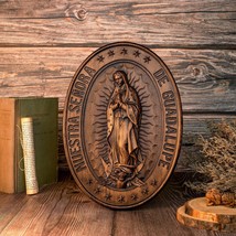 Our Lady of Guadalupe Wood Craving - Religious Home Decor - $59.00+