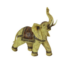 Zeckos Beautiful Indian Elephant Statue Figure Good Luck - $39.59