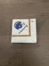 San Diego Chargers Luncheon Napkins, Nfl Party Supply Vintage - £8.03 GBP