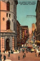 California San Francisco Powell Street Cable Cars Turntable Posted 1949 Postcard - £5.99 GBP