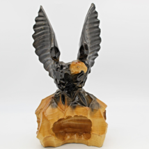 Russian Eagle of Glory Statue Figurine USSR Soviet 10.5 inch Hand Carved Vintage - £19.81 GBP