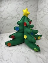 Hallmark Kids Vintage Christmas Tree Plush Buttons 3D Stuffed Xmas Holid... - $28.70