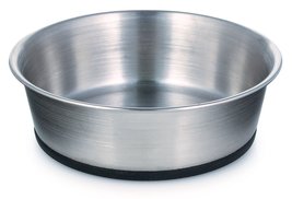 Proselect Stainless Steel Dog Bowl with Rubber Base, 8-Inch, 52-Ounce - $24.60+