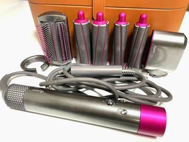 Hair Curling Dryer Airwrap Curl Wave Smooth Dyson HS01VNSFN pink 30mm 40mm set - £475.85 GBP