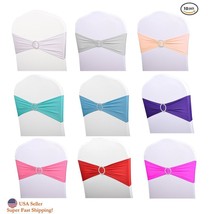DH Wedding Banquet Party Chair Sash Bands &amp; Buckle Slider in Colors 10PCS - $19.99