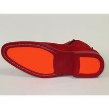 Men TAYNO Chelsea Chukka Soft Micro Suede Zip up Boot Coupe S Red image 9