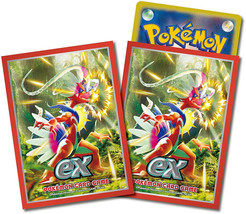 Pokemon Card Game Deck Shield Koraidon Card Sleeves 64x - £26.30 GBP