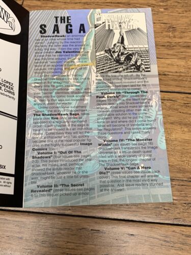 The Shadowhawk Saga #0C 1993 Image Gold Ashcan Hero Premiere Edition Comic CV JD Item image 11