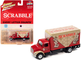 1999 International Cargo Truck Red with Graphics &quot;Scrabble&quot; &quot;Pop Culture... - $21.99