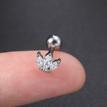 1PC Helix Ear Piercing Stud Earrings for Women Zircon Star Ear Tragus Cartilage  - £7.68 GBP