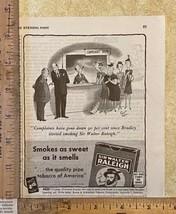 Vtg Print Ad Sir Walter Raleigh Pipe Tobacco Cartoon Buy War Bonds Louis... - $8.81