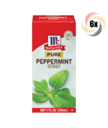 6x Packs McCormick Pure Peppermint Flavor Extract | 1oz | Non Gmo Gluten... - $40.11