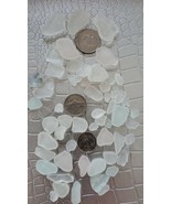 40+ Pieces ~ Genuine Lake Erie Beach Glass ~ Surf Tumbled ~ Frosted Colo... - $22.44